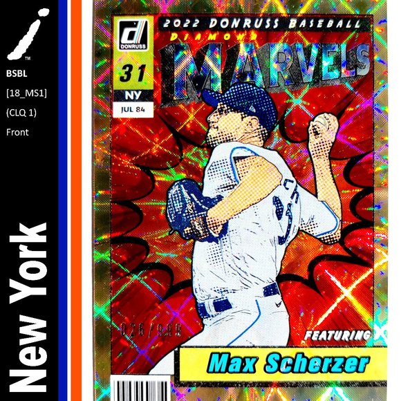 New York Mets (Max Scherzer) - BSBL [18_MS1] - Picture 1 of 3